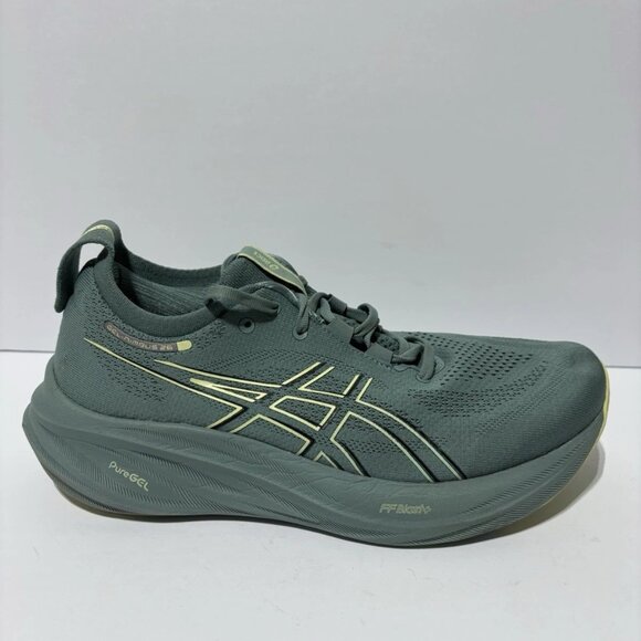 Asics Men’s Gel-Nimbus 26, Green Running Shoes, Size 9 M - Picture 1 of 6